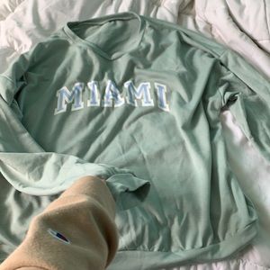 Miami green crewneck